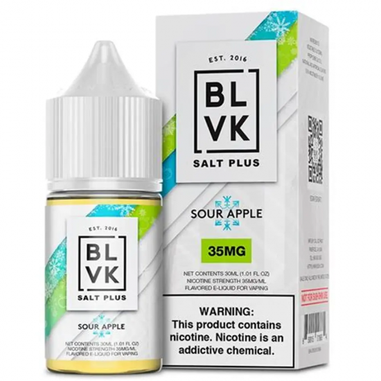 BLVK SaltNic 30ml - SOUR APPLE ICE | תפוח ירוק אייס