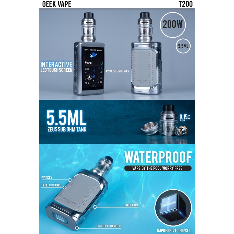 GeekVape Aegis T200 Touch Screen Starter Kit 