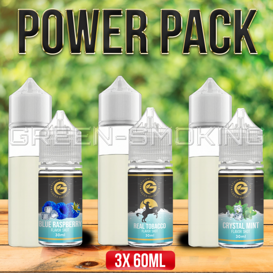 Green-Smoking DIY SaltNic Power Pack | 3x 60ML