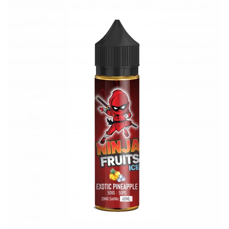 Ninja Fruits  SaltNic - EXOTIC PINEAPPLE ICE 60ML |  אננס אקזוטי אייס/קר