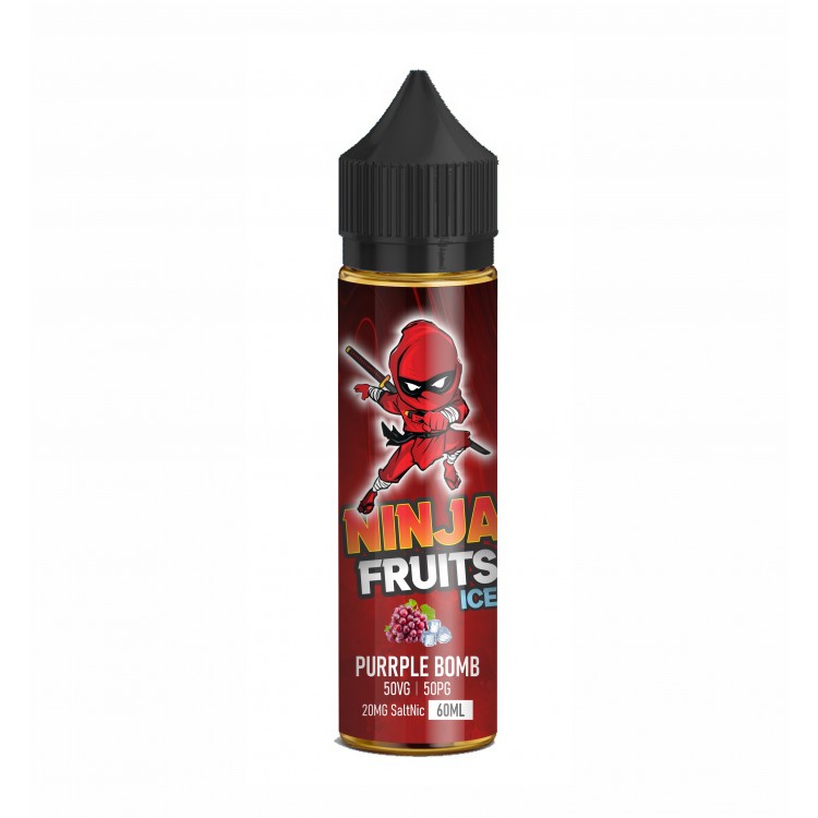 Ninja Fruits  SaltNic - PURPLE BOMB ICE 60ML |ענבים אייס