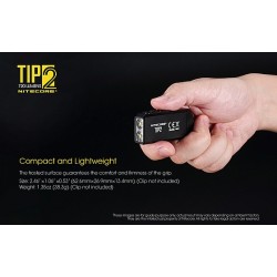 Nitecore TIP2 720 Lumen USB Rechargeable Keychain Flashlight