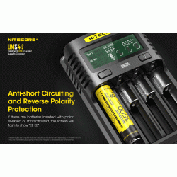 Nitecore UMS4 4 Bay Superb LCD Battery Charger