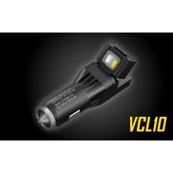 Nitecore VCL10 Quick Car Charger 3.0 with White & Red Flashlight