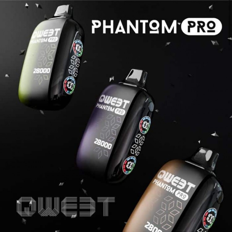 QWEET Phantom PRO 28000 Disposable e-cig | סיגריה חד פעמית 28000 שאיפות QWEET PRO 