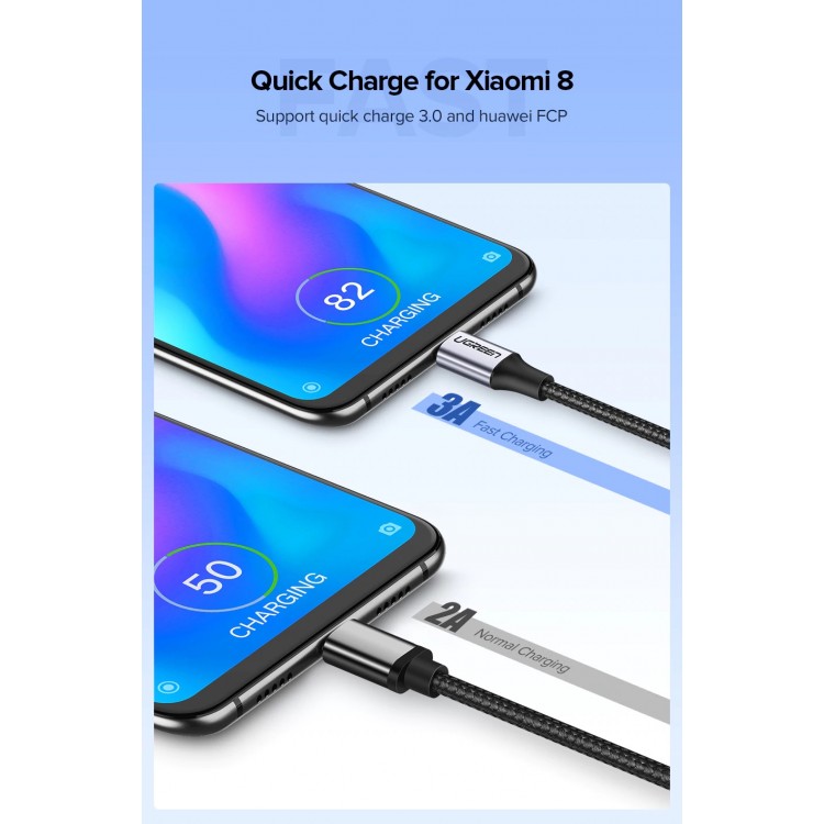  UGREEN USB Type C Cable for Xiaomi Samsung 3A Fast Charging