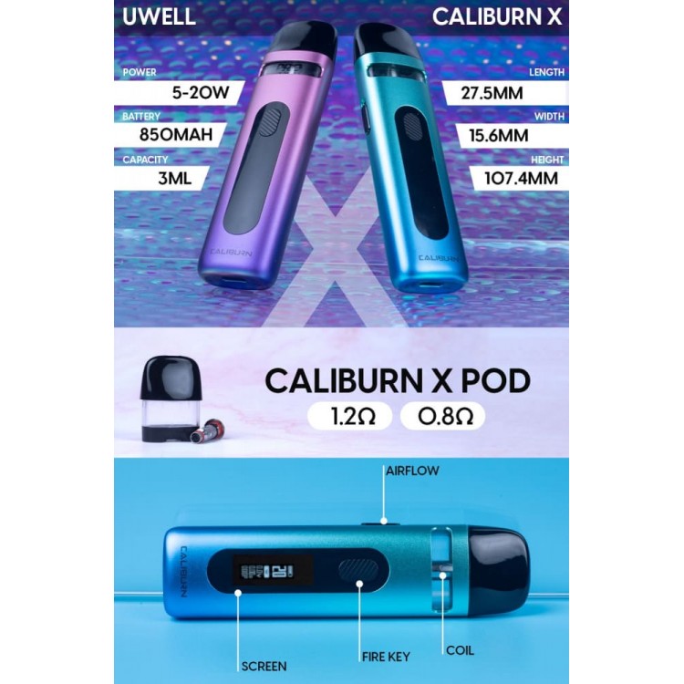 Uwell CALIBURN X Pod Kit | יוואל קליברן איקס פוד