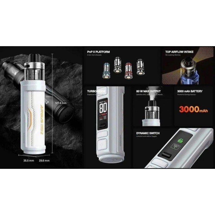 VOOPOO ARGUS PRO 2 80W KIT | וופו ארגוס פרו 2 