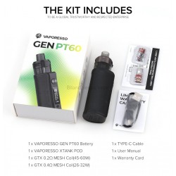 Vaporesso Gen PT60 kit | וופורסו גן פיטי 60 קיט